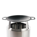 19.5" Fire Pit Cast Iron Wok Top + Hub
