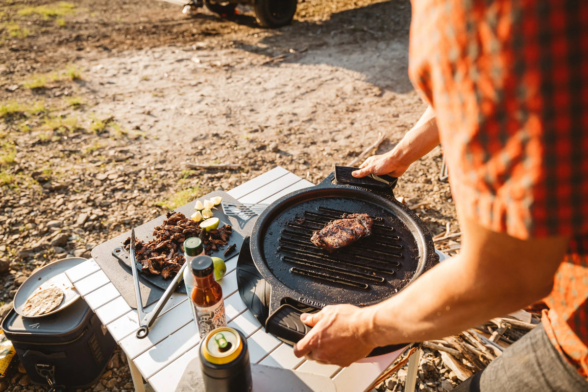 Cast Iron Mat + Grips
