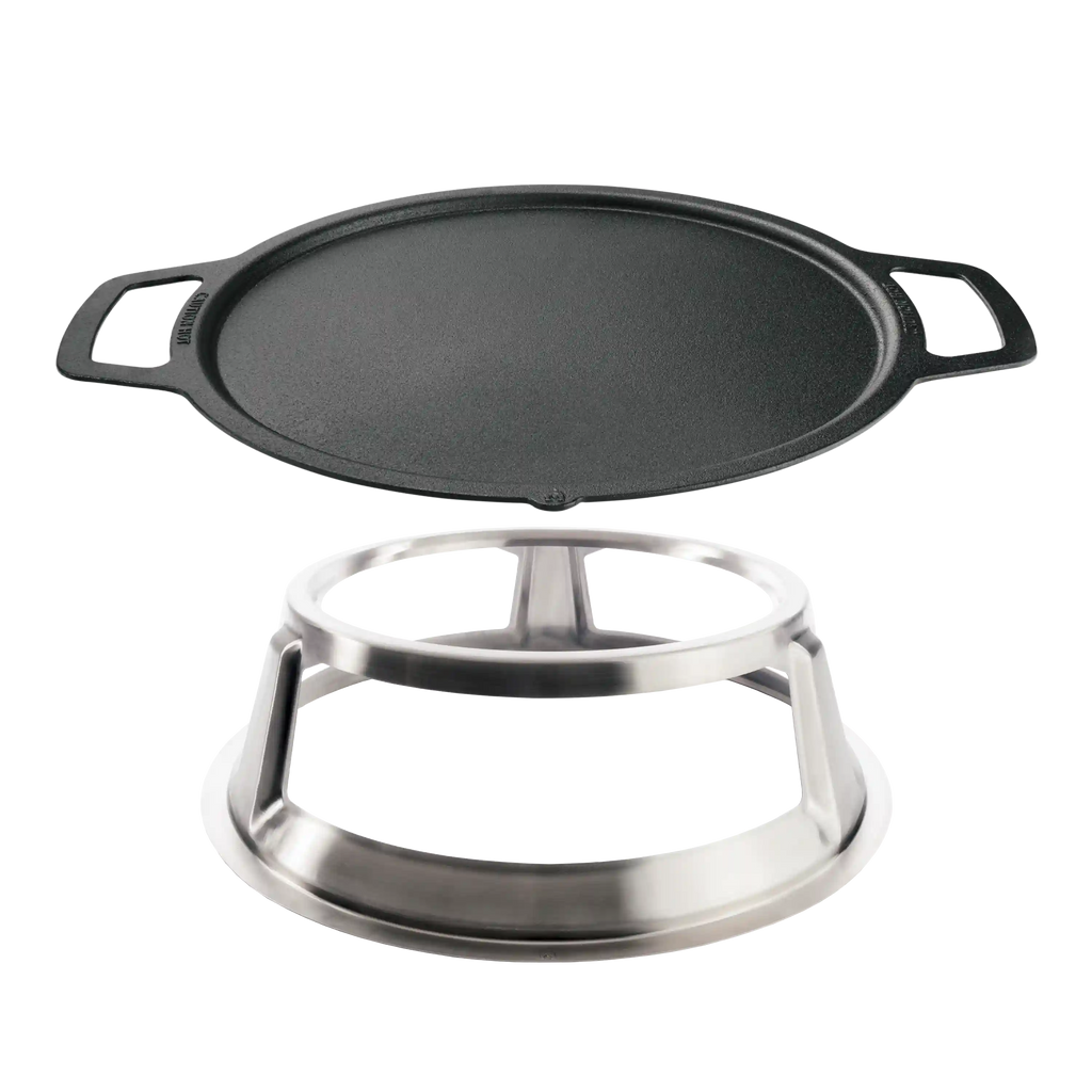 30" Fire Pit Cast Iron Griddle Top + Hub