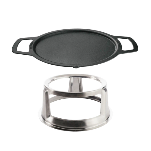 15" Fire Pit Cast Iron Griddle Top + Hub